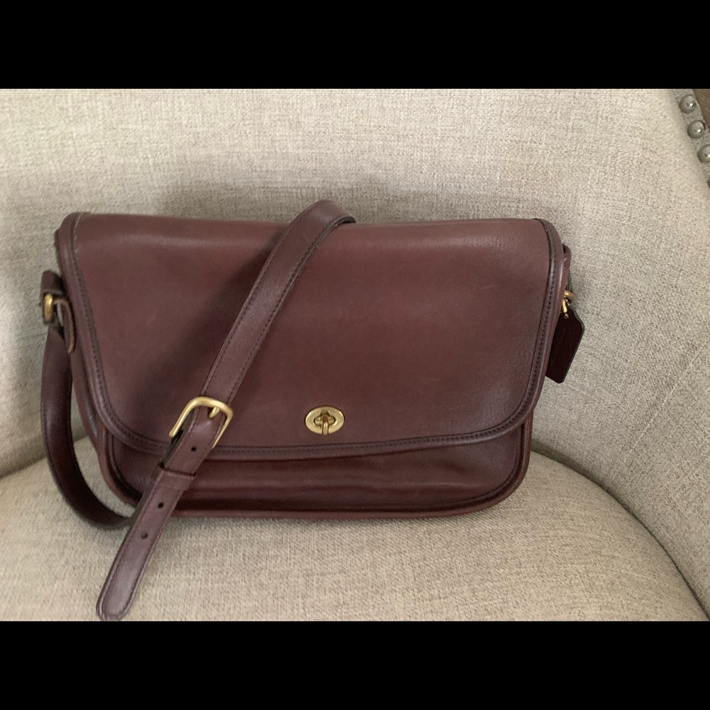 Vintage Coach saddle bag
